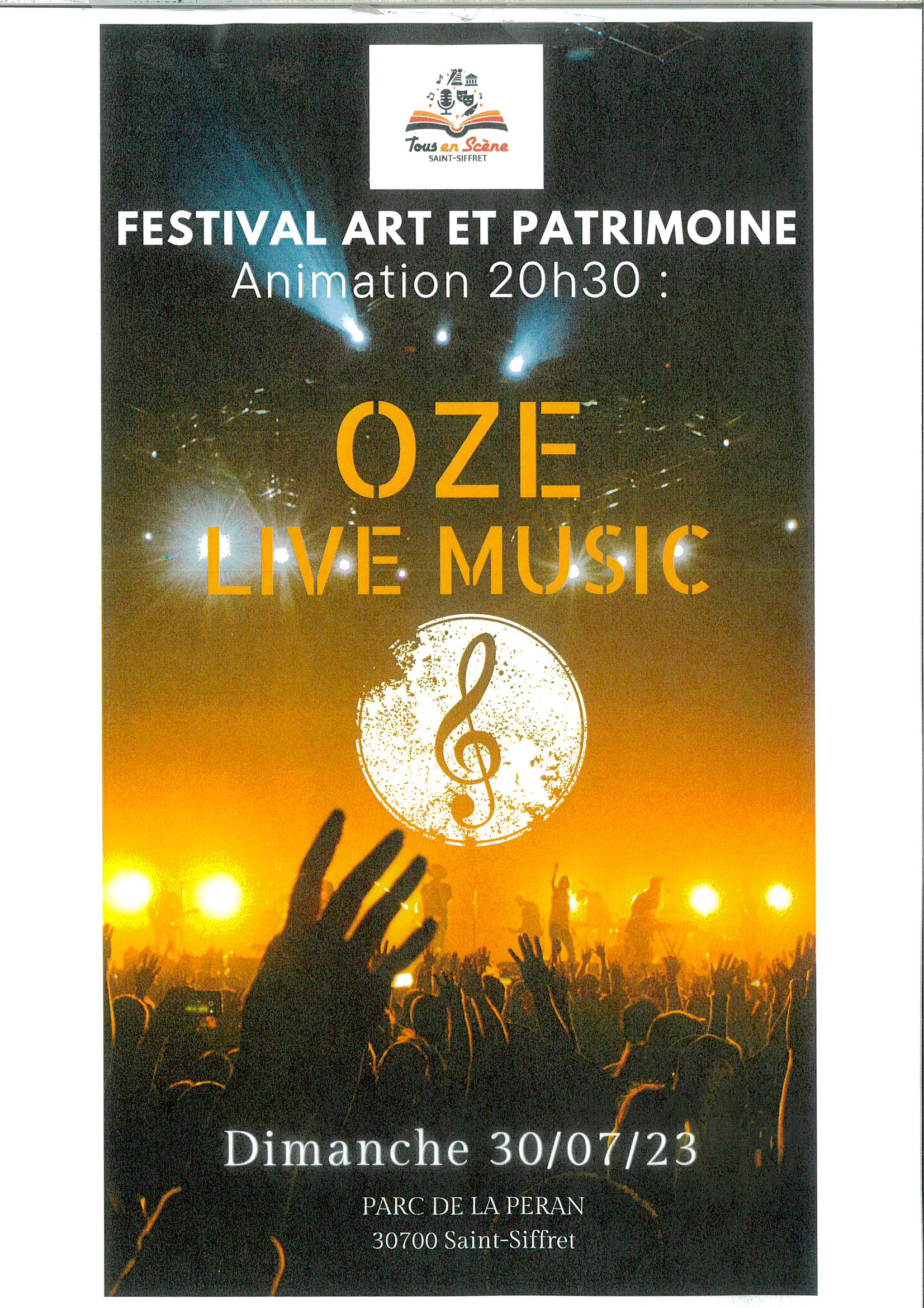 Affiche concert OZE Art & Patrimoine