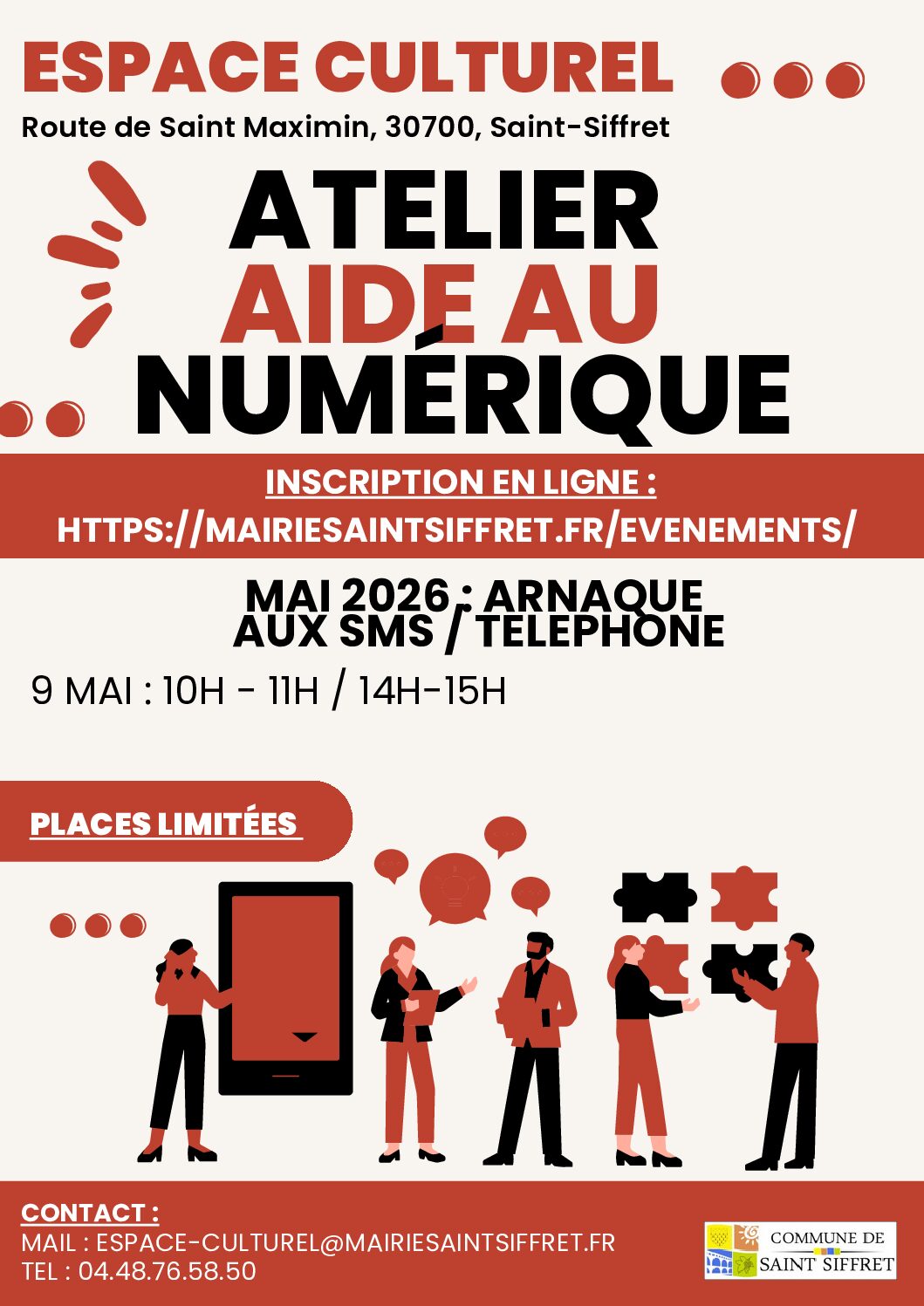ATELIERS D’AIDE AU NUMÉRIQUE - MAI 2026