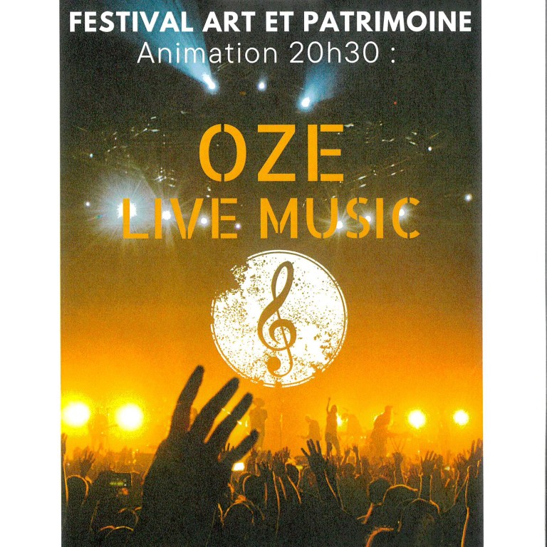 Affiche concert OZE Art & Patrimoine