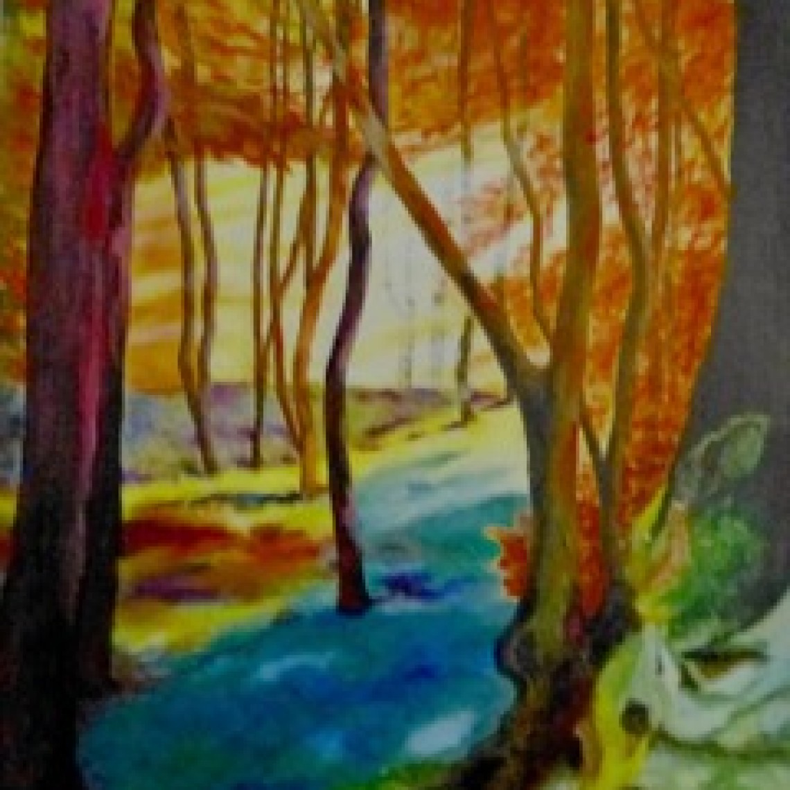 Vent d'automne Huile 92 x 73 cm(1)